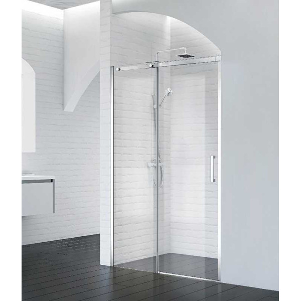 Душевая дверь BelBagno Acqua 100х195 стекло прозрачное, профиль хром (ACQUA-BF-1-100-C-Cr)