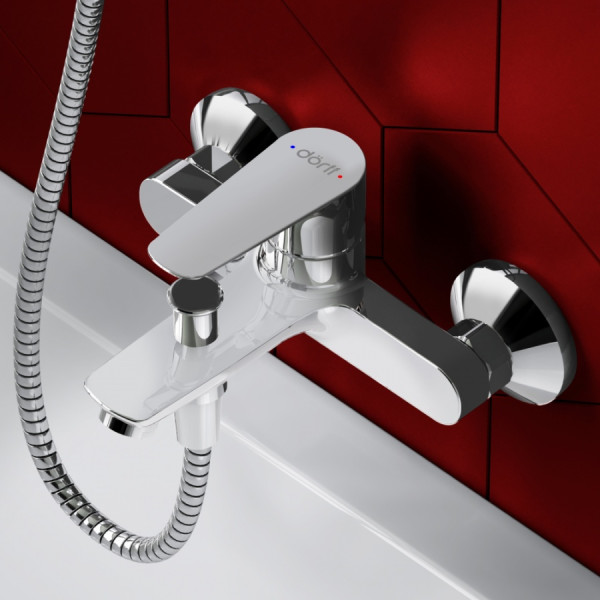 Смеситель для ванны и душа Dorff Prime New хром (D4011000) Смеситель для ванны и душа Dorff Prime New хром (D4011000)