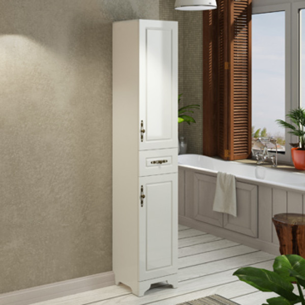 Пенал подвесной Comforty Палини 350x1900x330 белый глянцевый (00-00001636)