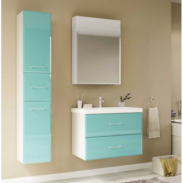 Тумба подвесная Marka One Релинг 600*450*750 бирюзовая (У69535) Тумба подвесная Marka One Релинг 600*450*750 бирюзовая (У69535)