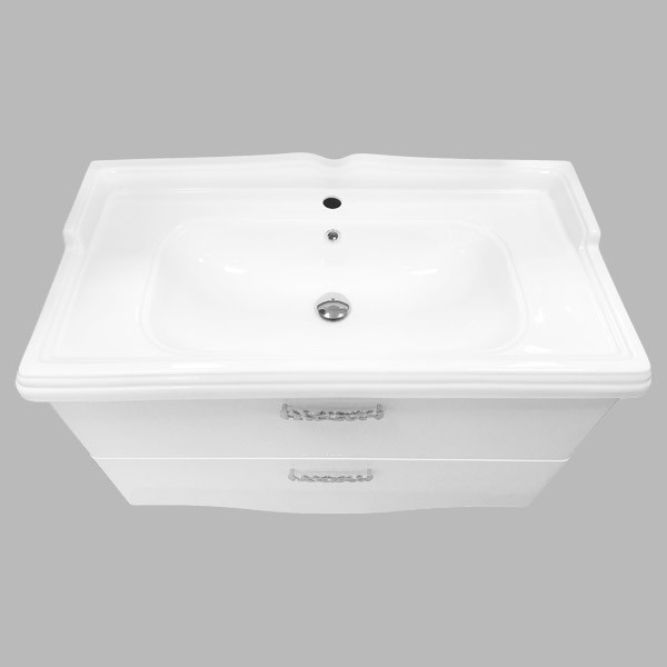 Тумба напольная Comforty Модена М 1015x860x490 белый матовый с раковиной (00-00001486) Тумба напольная Comforty Модена М 1015x860x490 белый матовый с раковиной (00-00001486)