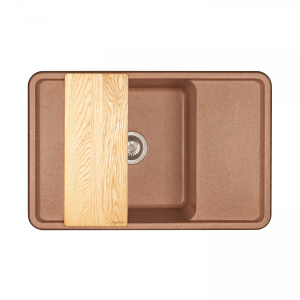 Мойка для кухни врезная Aquaton Беллис 510x780x250 терракот (1.A725.0.32B.S27.0)