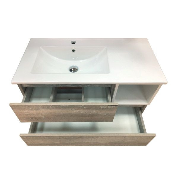 Тумба подвесная с раковиной Comforty Турин 900x470x495 дуб бежевый (00004137135) Тумба подвесная с раковиной Comforty Турин 900x470x495 дуб бежевый (00004137135)