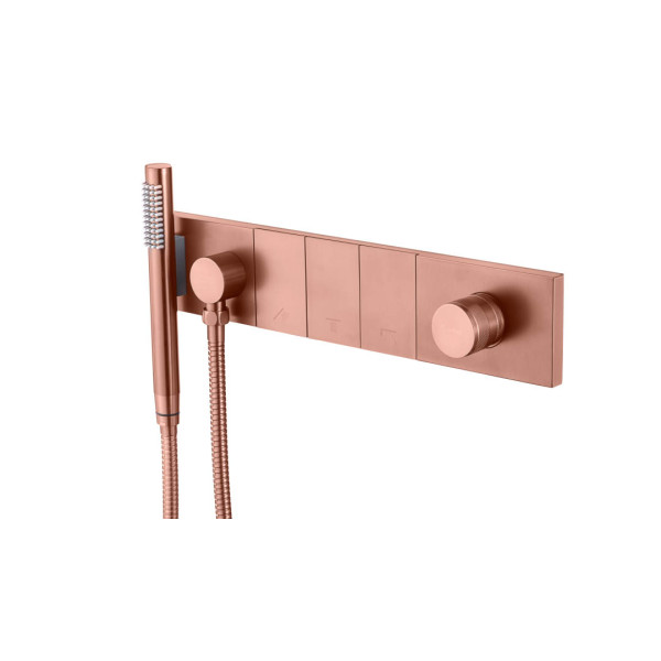 Смеситель для душа Boheme Zodiac с ручным душем Copper brushed (132-SYS-CB) Смеситель для душа Boheme Zodiac с ручным душем Copper brushed (132-SYS-CB)