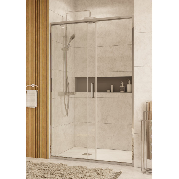 Душевое ограждение Roca Leon 90x195 стекло прозрачное, профиль хром (Z.RU93.0.766.9)