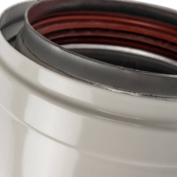 Элемент дымохода Stout DN80/100 труба коаксиальная 1000 мм п/м, утепленная (SCA-0080-801000)