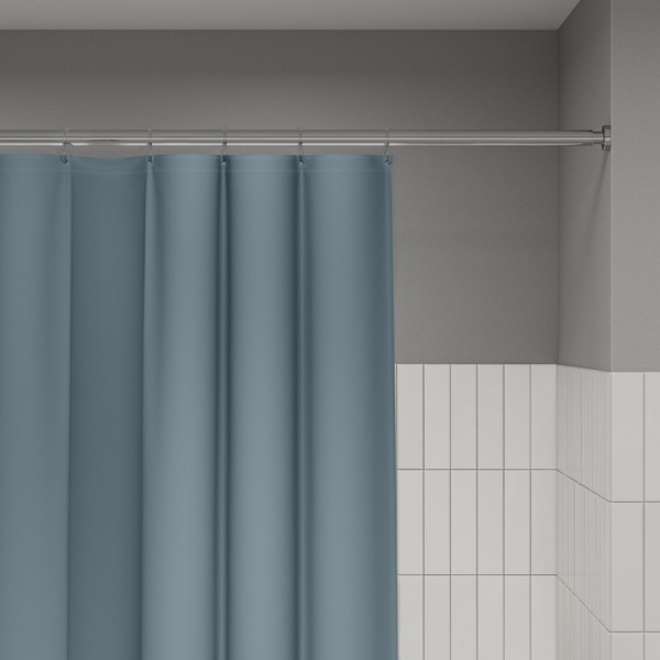 Шторка для ванн текстильная Iddis Promo 180x200 светло-серая (P09PE18i11)