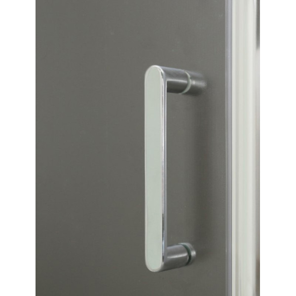 Душевой уголок BelBagno Uno 100x80x185 стекло прозрачное, профиль хром (UNO-AH-1-10/80-C-Cr)
