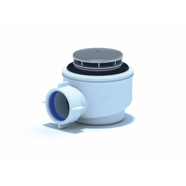 Сифон для душевого поддона АНИ 1 1/2"*50 (h=53мм.) клик-клак (грибок-сетка хром) АНИ пласт (E410CLGS)