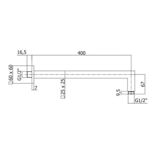 Настенный держатель Paffoni Quadro хром (ZSOF063CR) Настенный держатель Paffoni Quadro хром (ZSOF063CR)