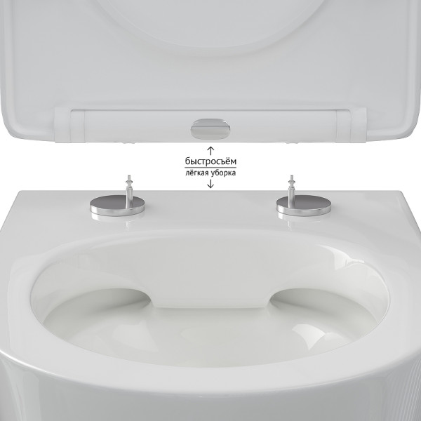 Унитаз подвесной Berges Vita 490x360x360 белый (082255) Унитаз подвесной Berges Vita 490x360x360 белый (082255)