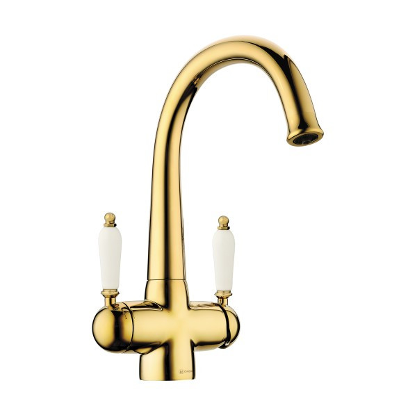 Смеситель для кухни Omoikiri Okinawa-2-G золото (4994253) Смеситель для кухни Omoikiri Okinawa-2-G золото (4994253)