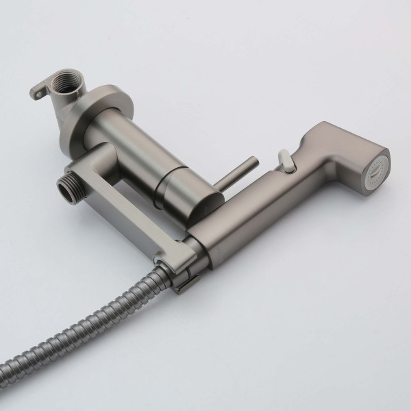 Смеситель с гигиеническим душем Aquatek Ника оружейная сталь (AQ1819BGM) Смеситель с гигиеническим душем Aquatek Ника оружейная сталь (AQ1819BGM)