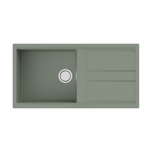 Мойка для кухни врезная Omoikiri Kitagawa 100-WG Artceramic/wind green (4993251)