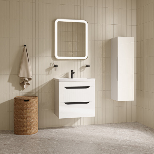 Тумба подвесная Iddis Ray 60 см белый подходит умыв. 4076000i28 (RAY60W0i95)