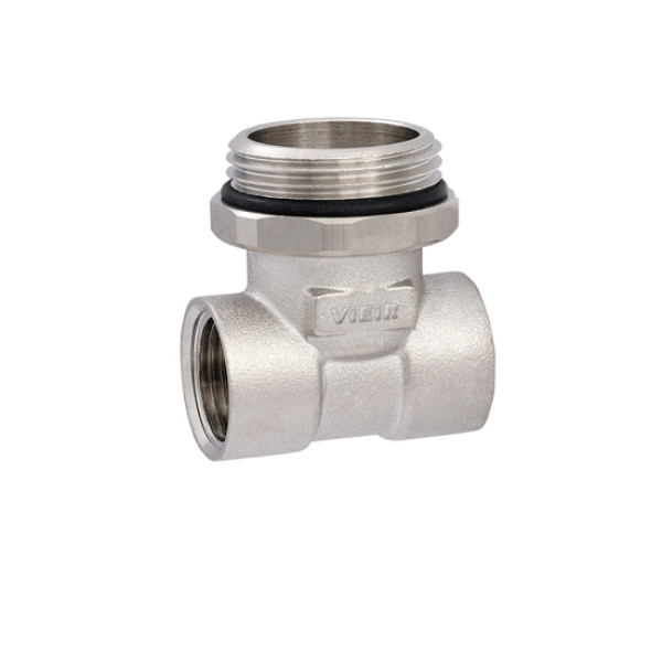 Тройник коллекторный концевой 1/2"*1"*1/2" Vieir (никель) O-ring (VR1116) Тройник коллекторный концевой 1/2"*1"*1/2" Vieir (никель) O-ring (VR1116)