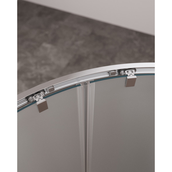 Душевой уголок Cezares Molveno 110x80x195 стекло матовое, профиль хром (MOLVENO-RH-2-110/80-P-Cr)