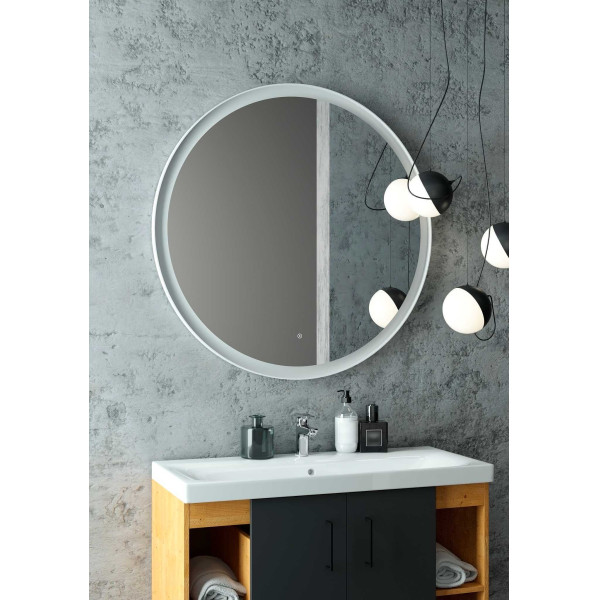 Зеркало с подсветкой Континент Planet white Led D 1000 с бесконтактным сенсором (ЗЛП1153)