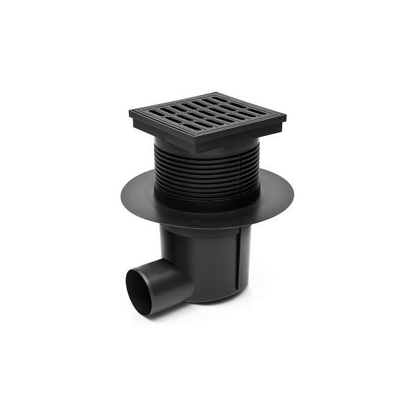 Трап канализационный MCH с боковым сливом и с воротником D50 поплавок нептун пластик