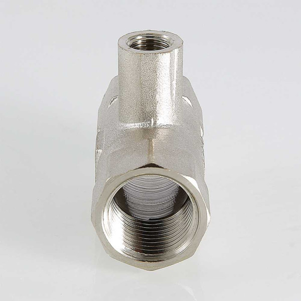 Тройник для подключения датчика температуры 3/4"*М10*3/4" Valtec (никель) (VTr.250.N.0005) Тройник для подключения датчика температуры 3/4"*М10*3/4" Valtec (никель) (VTr.250.N.0005)