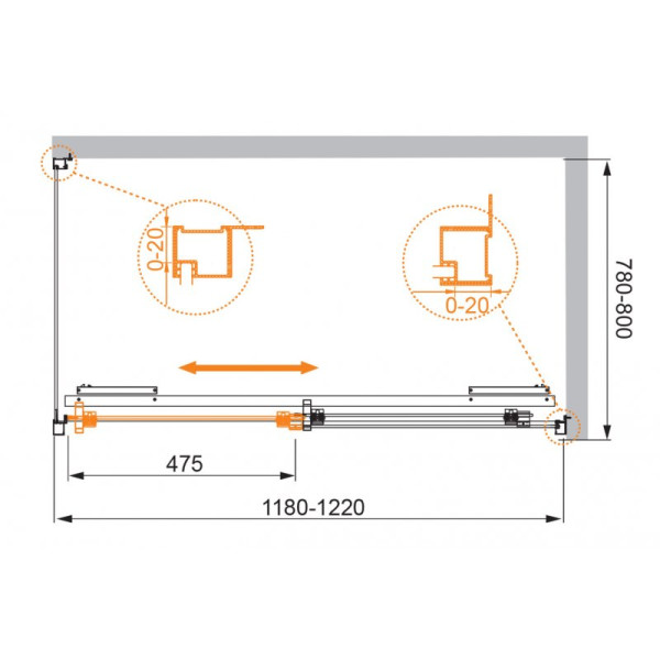Душевой уголок Cezares Lux soft 120x80x200 стекло прозрачное, профиль хром (LUX-SOFT-W-AH-1-120/80-C-Cr-IV) Душевой уголок Cezares Lux soft 120x80x200 стекло прозрачное, профиль хром (LUX-SOFT-W-AH-1-120/80-C-Cr-IV)