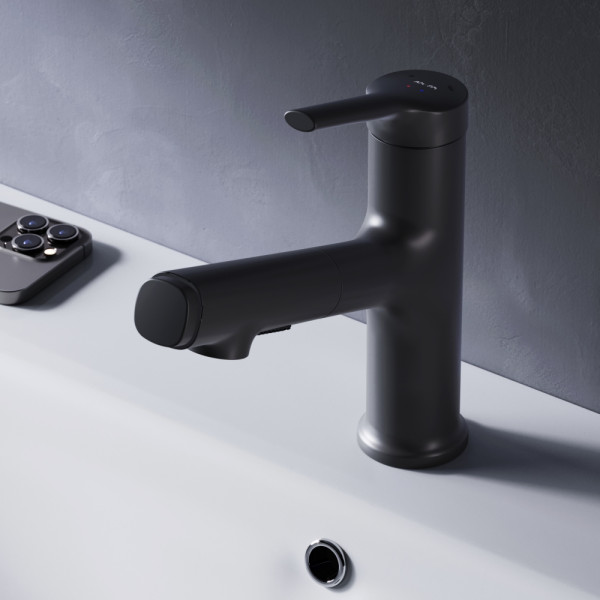 Смеситель для раковины AM.PM X-Joy черный (F85B02922) Смеситель для раковины AM.PM X-Joy черный (F85B02922)