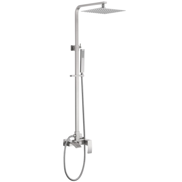Душевая система Abber Wasserfal с изливом сатин (AF8616SPL) Душевая система Abber Wasserfal с изливом сатин (AF8616SPL)