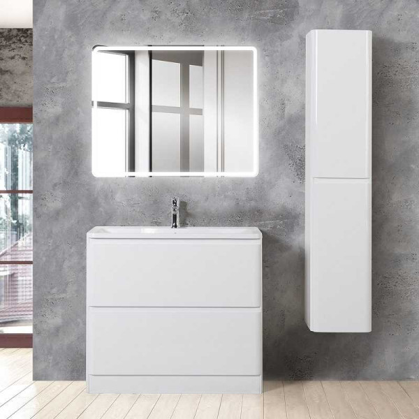 Тумба напольная BelBagno Albano 90 Bianco Lucido (Albano-900-2C-PIA-BL)