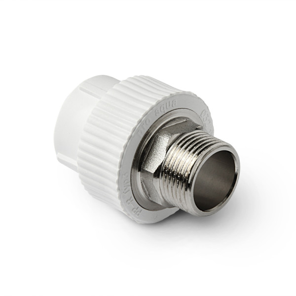 Переход PP-R 50*1 1/2"Н "Pro Aqua" (латунь, под ключ, белый) (PA23522P) Переход PP-R 50*1 1/2"Н "Pro Aqua" (латунь, под ключ, белый) (PA23522P)