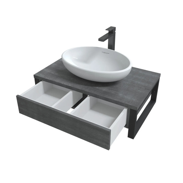 Тумба подвесная 1Marka Grundge Loft 800x480x255 секвойя (Ц0000031981)