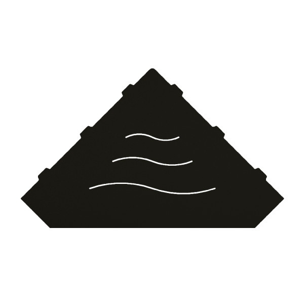 Полка в ванную комнату RGW MT-03B черная (49279903-04)