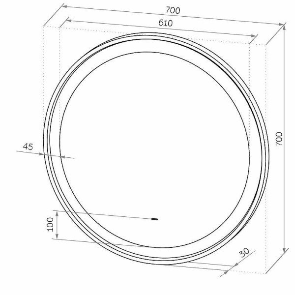 Зеркало с подсветкой Континент Planet white Led D 700 с бесконтактным сенсором (ЗЛП1170) Зеркало с подсветкой Континент Planet white Led D 700 с бесконтактным сенсором (ЗЛП1170)