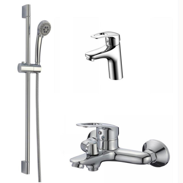 Комплект смесителей Fashun хром (A2823) Комплект смесителей Fashun хром (A2823)