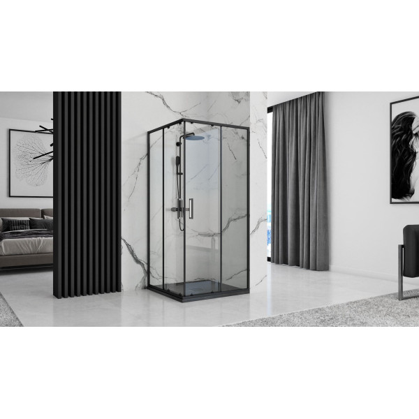 Душевой поддон REA Rock black 90x90 (REA-K4581) Душевой поддон REA Rock black 90x90 (REA-K4581)