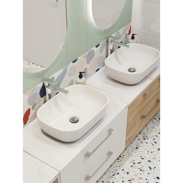 Столешница Cersanit Stone Aura 60x45x2 светло-серый сатиновый (63857) Столешница Cersanit Stone Aura 60x45x2 светло-серый сатиновый (63857)