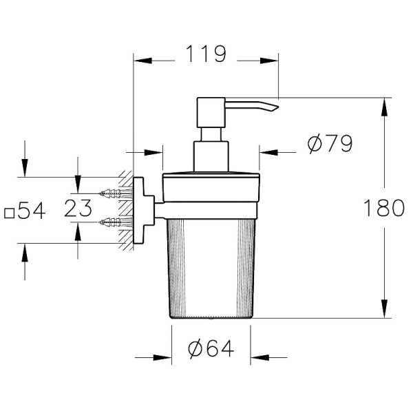 Держатель для жидкого мыла Vitra Root черный матовый (A4480736)