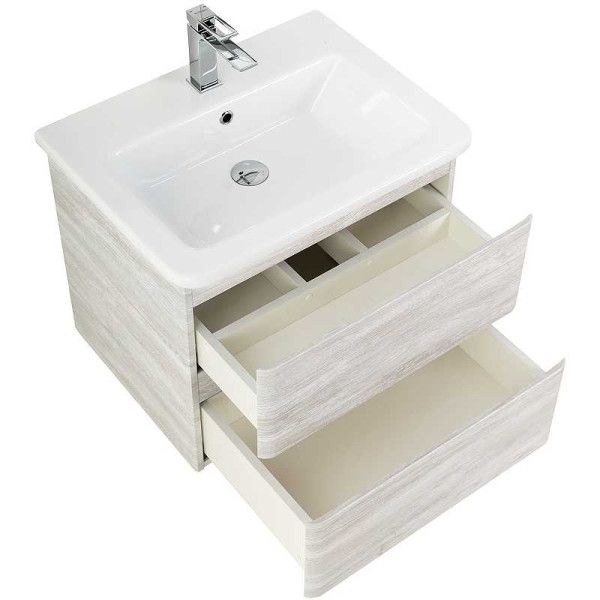 Тумба подвесная BelBagno Albano-CER 60 Rovere Vintage Bianco (ALBANO-CER-600-2C-SO-RVB) Тумба подвесная BelBagno Albano-CER 60 Rovere Vintage Bianco (ALBANO-CER-600-2C-SO-RVB)