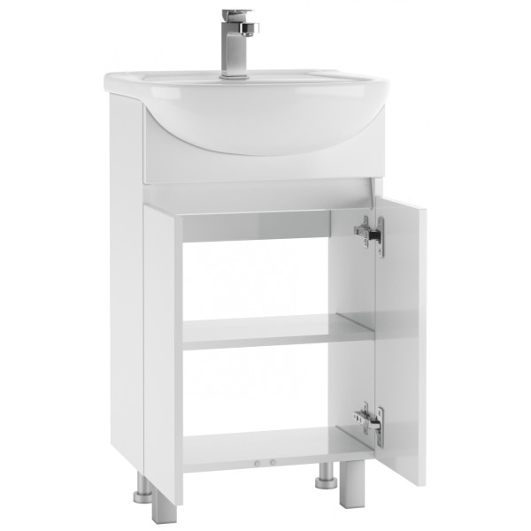 Тумба напольная Уют 50 Норма без ящика Айсберг Домино (DA1628T) Тумба напольная Уют 50 Норма без ящика Айсберг Домино (DA1628T)