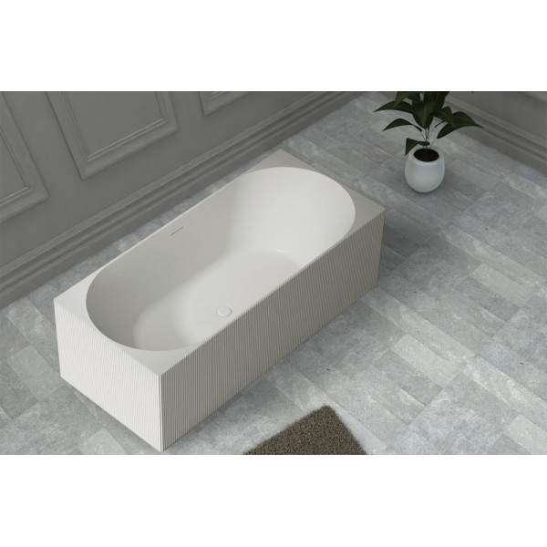 Ванна из искусственного камня Abber Stein 170x75 белая матовая (AS9603)