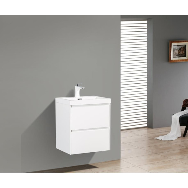 Тумба подвесная BelBagno Pietra Mini 50 см Bianco Lucido (Pietra Mini-500-2C-SO-BL)
