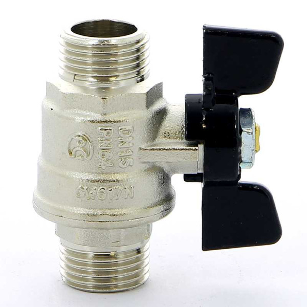 Кран Bugatti 1/2" НН шаровый Oregon 327 (черная бабочка) (03270022)