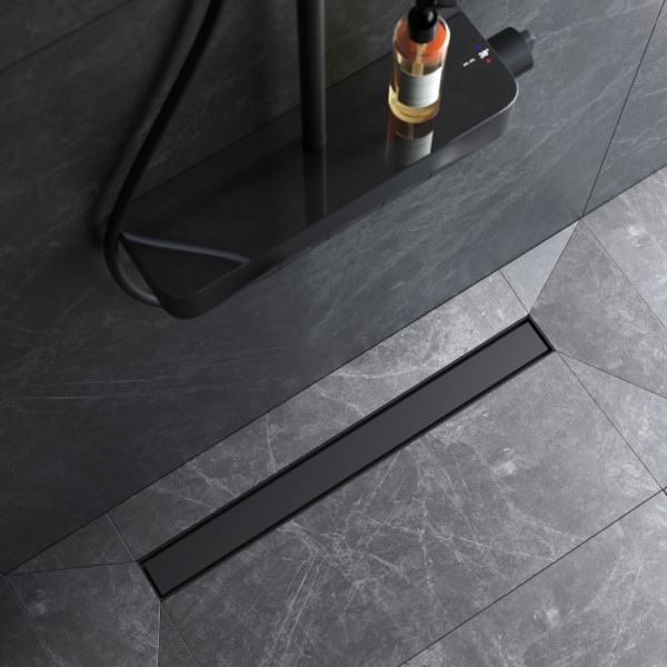 Душевой лоток AM.PM MasterFlow линейный универс затвор Tile 70 см черн мат (W01SC-U11-070-04BM)