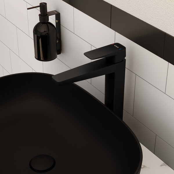 Смеситель для раковины Vitra Root Square матовый черный (A4273336EXP)