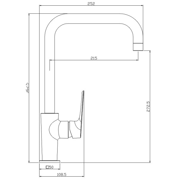 Смеситель для кухни Rossinka RS 46 хром (RS46-23) Смеситель для кухни Rossinka RS 46 хром (RS46-23)