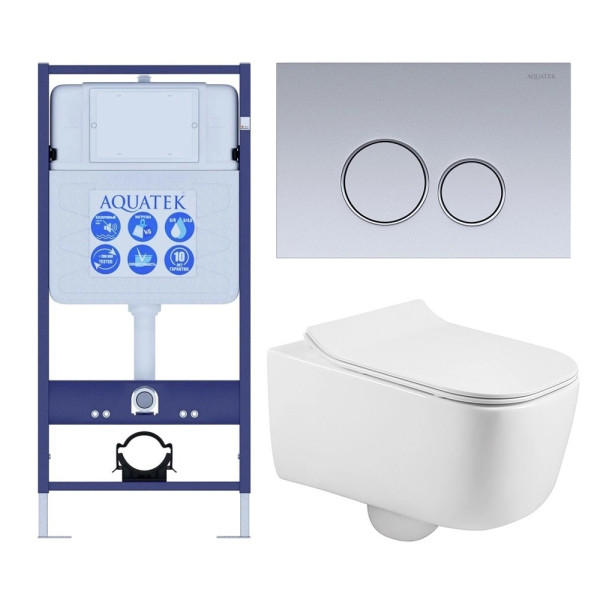 Комплект нсталляция c унитазом Aquatek Лугано-019 4в1 рама Standard INS-0000012+ крепеж KKI-0000002+клавиша KDI-0000019+унитаз Лугано AQ2002-00 с то Комплект нсталляция c унитазом Aquatek Лугано-019 4в1 рама Standard INS-0000012+ крепеж KKI-0000002+клавиша KDI-0000019+унитаз Лугано AQ2002-00 с то