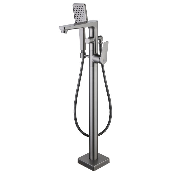 Смеситель напольный Lemark Bronx графит (LM3744GM)
