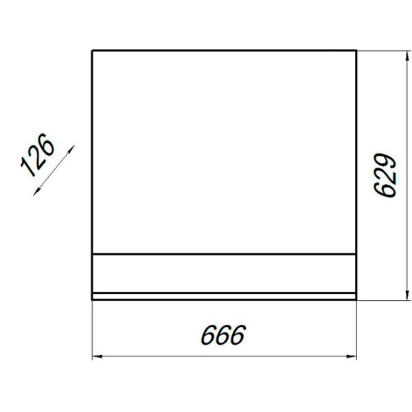 Зеркало Melodia Модерн/Сиэтл 70 66,6x62,9 дуб cонома (MFR79622SO)