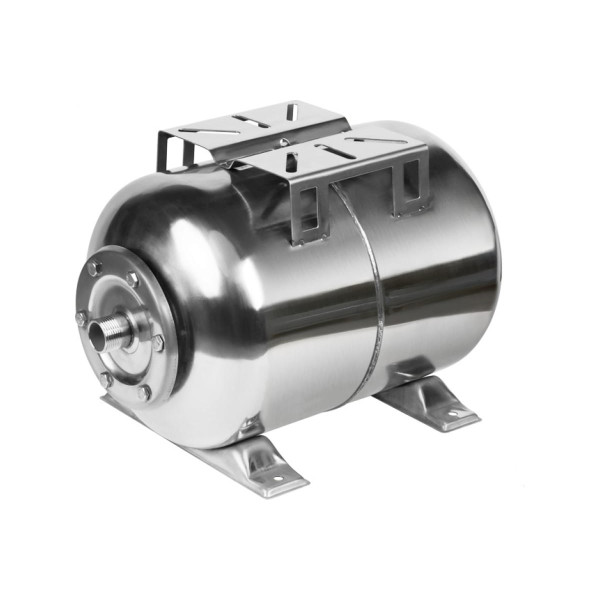 Бак расширительный для систем водоснабжения Unipump 100 л. (горизонтальный, нерж. сталь, мембрана EPDM) (54872)
