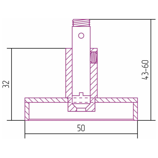 Кронштейн Сунержа TUBE телескопический (00-1500-0000)