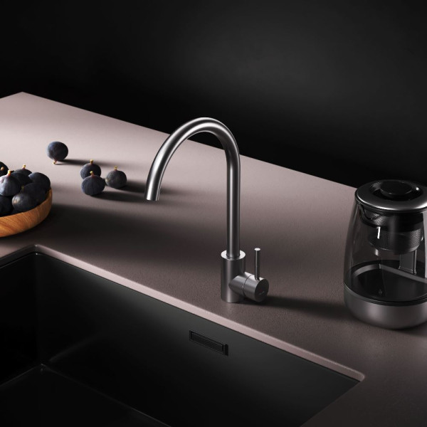 Смеситель для кухни AM.PM X-Joy S с С-изливом сатин (F85B07111)